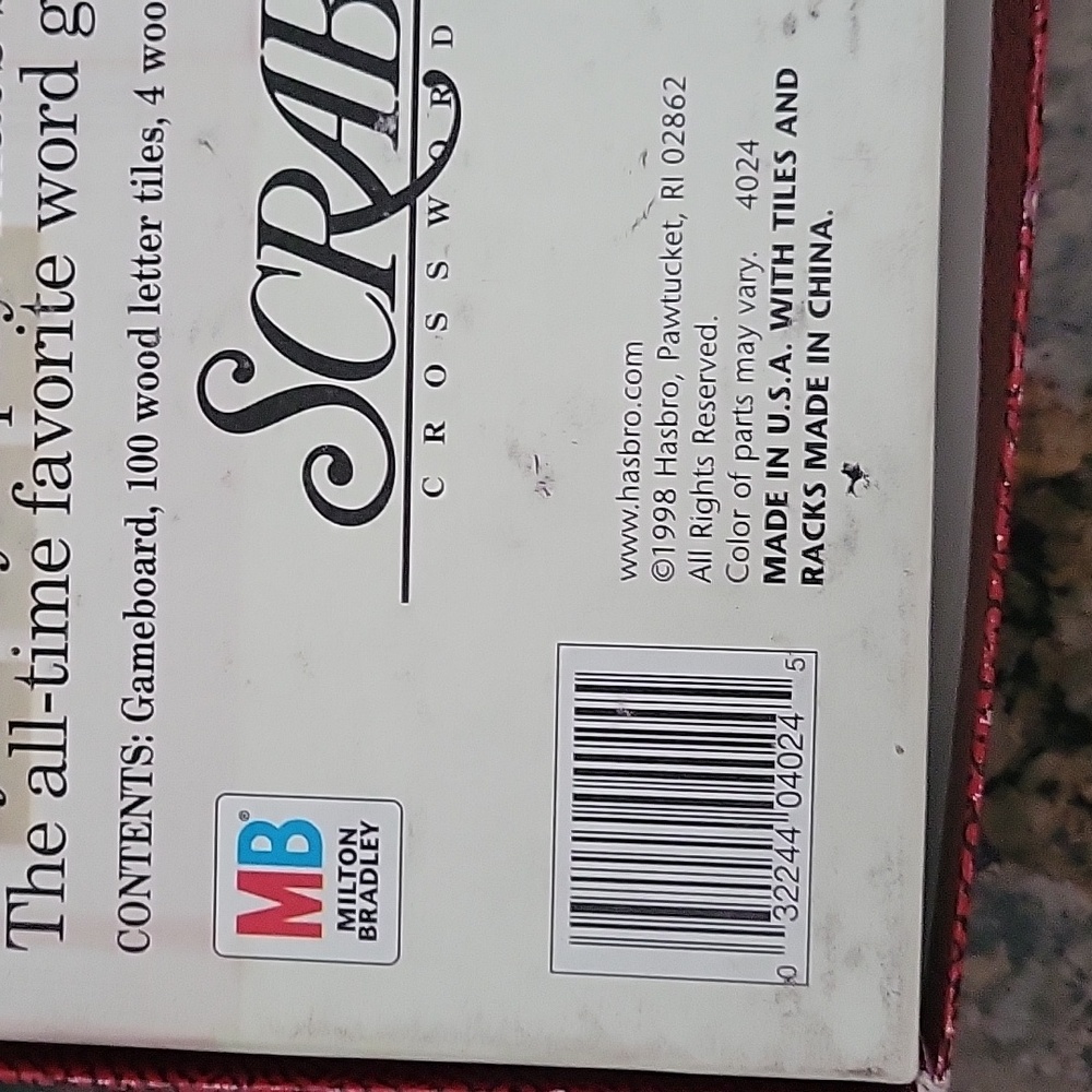 Scrabble Board Game 1998 - Picture 3 of 8